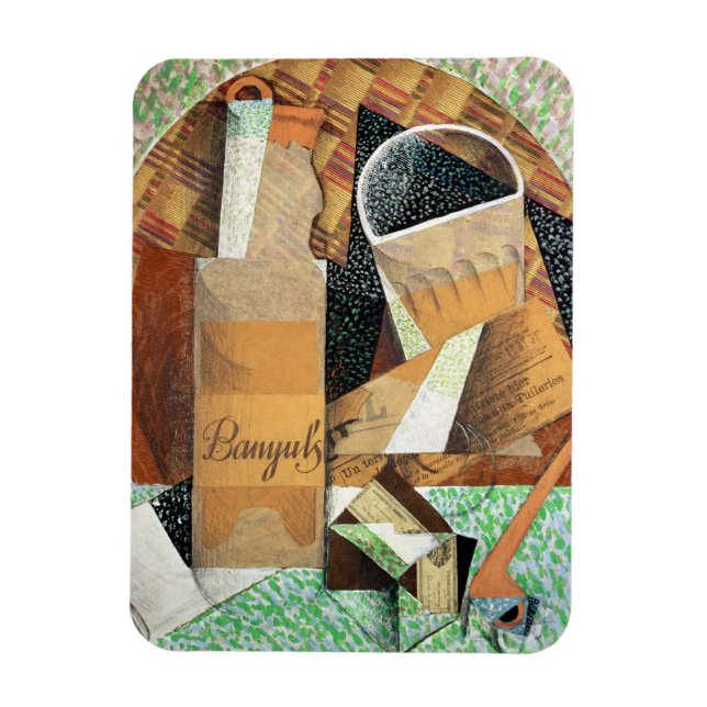 Ímã O Frasco de Banyuls, 1914 (guache e colagem) (Vertical)