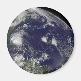 Imã O Furacão Irene Se Movendo Através Das Bahamas.