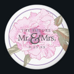 Imã O Futuro Casamento entre Sr. e Sra. Floral Salva A<br><div class="desc">Uma maneira única de anunciar a data para o seu casamento. Envie-me um e-mail para JMR._Designs@yahoo.com se precisar de assistência ou se tiver algum pedido especial.</div>