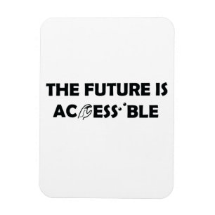 Ímã O futuro é a linguagem de sinais ASL acessível Bra