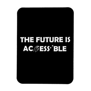 Ímã O futuro é a linguagem de sinais ASL acessível Bra