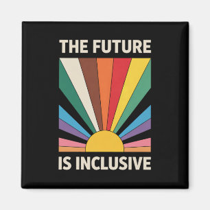 Imã O Futuro É Inclusivo Orgulho LGBTQ Aliado Arco-íri
