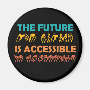 Imã O futuro é um idioma de sinal ASL acessível