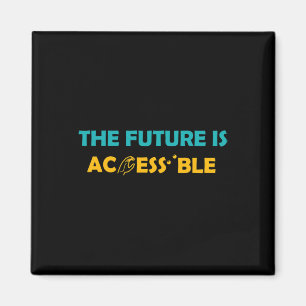 Imã O Futuro Está Acessível, Braille - Sinal Americano