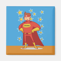 O futuro super-herói no Dia de os pais