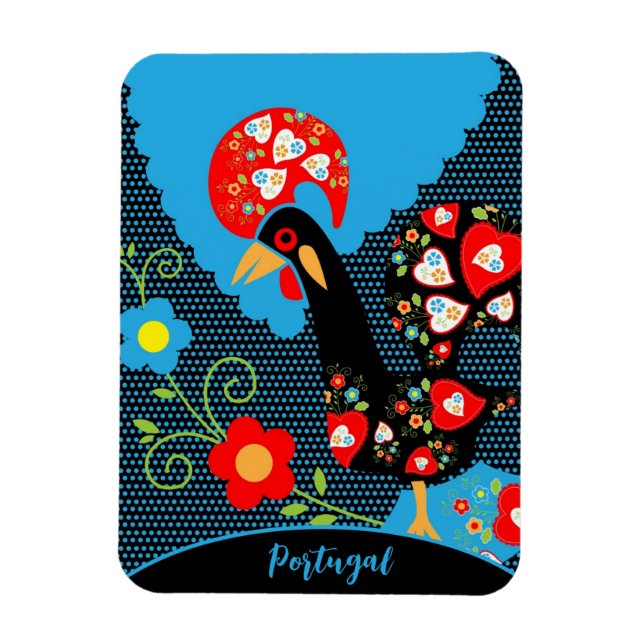 Ímã O galo de Portugal (Vertical)