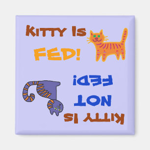 Imã O gatinho é Fed/não ímã de Fed