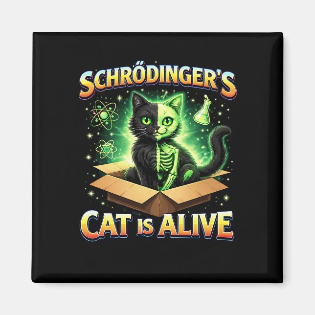 Imã O Gato Curioso de Schrödinger (Frente)