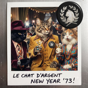 Imã O Gato de Prata Paris Antigo Gato de Prata Francês