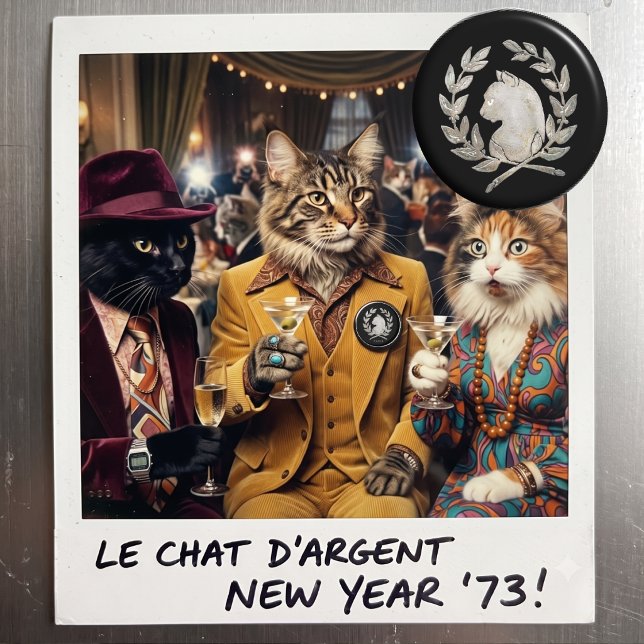Imã O Gato de Prata Paris Antigo Gato de Prata Francês (Criador carregado)