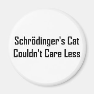 Imã O gato de Schrodinger não podia importar-se menos