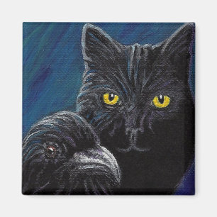 Imã O gato do ponto de entrada & o ímã do corvo