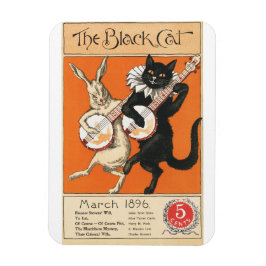 Ímã O Gato Negro de Nelly Littlehale Murphy - Vintage