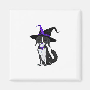 Imã O Gato Negro Na Festa De Halloween. Adesivo