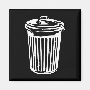 Imã O Gelado de Figurino do Dia das Bruxas Pode Trashc