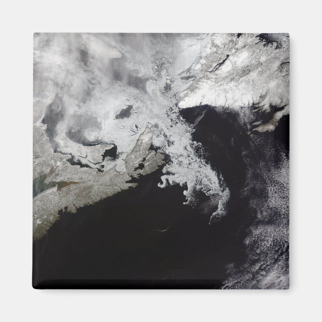 Imã O gelo marinho enche o Golfo de Rua Lawrence (Frente)