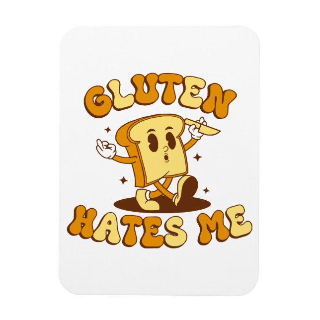 Ímã O glúten me odeia (Vertical)
