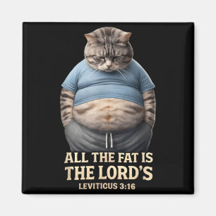 Imã O Gordo é do Senhor Levítico 3_16 Gato Vintage