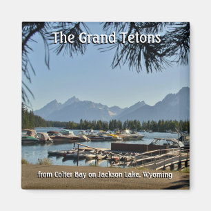 Imã O Grand Tetons - Magnet Quadrado de 2 Polegadas