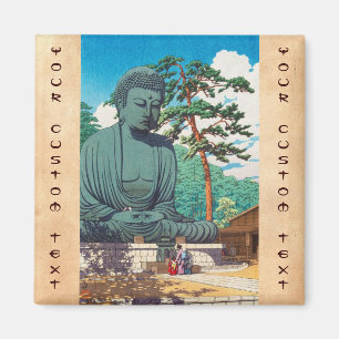 Imã O grande Buddha no hanga de Kamakura Hasui Kawase