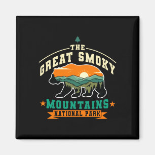 Imã O grande parque nacional das montanhas smoky retro