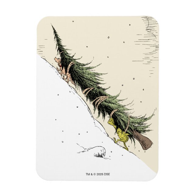 Ímã O Grinch e o Max Devolvem a Árvore de Natal (Vertical)
