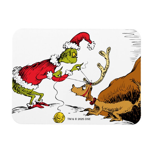 Ímã O Grinch Prepara o Max, a Rena (Horizontal)