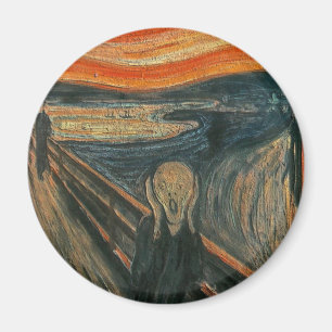 Imã O gritar (Textured) por Edvard Munch