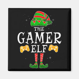 Imã O Grupo de Elfos Gamer de Natal da Família Corresp
