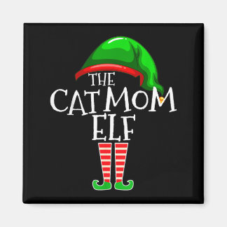 Imã O Grupo de Natal da Mamãe Gata Elfa Correspondente
