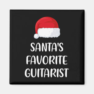 Imã O Guitarrista Favorito do Papai Noel Natal Diverti