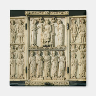 Imã O Harbaville Triptych mostra o Cristo Enthroned