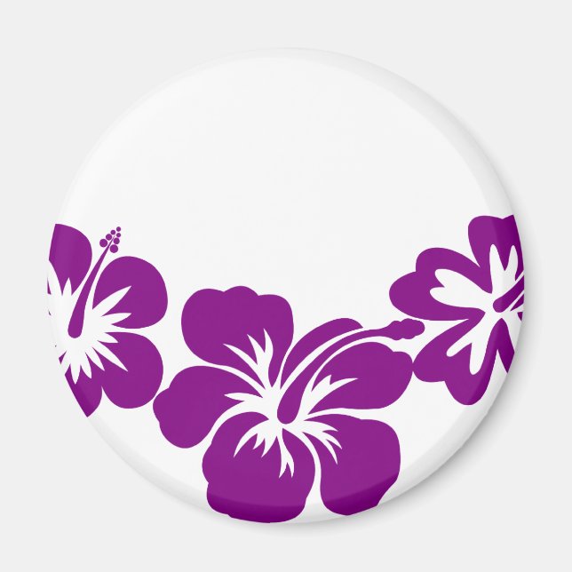Imã O hibisco roxo é (Frente)