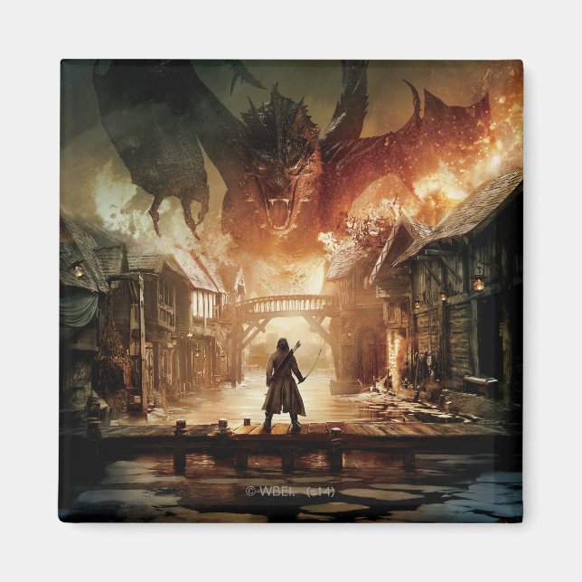 Imã O Hobbit - Poster de Filme Laketown (Frente)