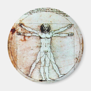 Imã O HOMEM de VITRUVIAN, pergaminho antigo de Brown