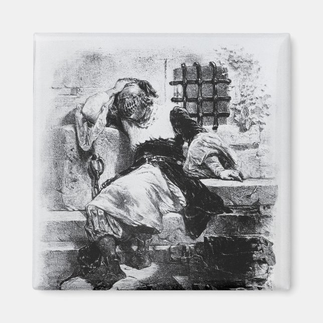 Imã O Homem na Máscara de Ferro na sua Prisão (Frente)