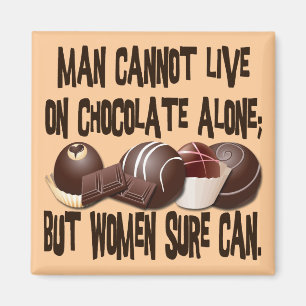 IMÃ O HOMEM NÃO PODE VIVER NO CHOCOLATE APENAS