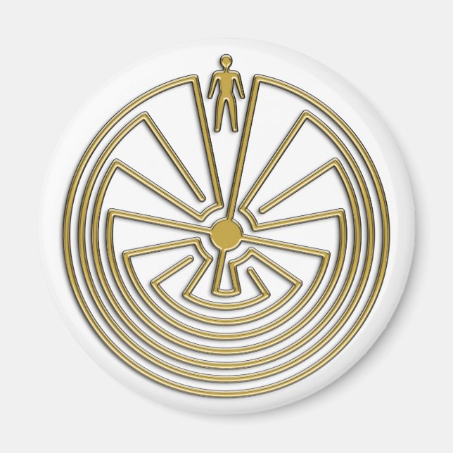 Imã O Homem no Maze - Ouro (Frente)