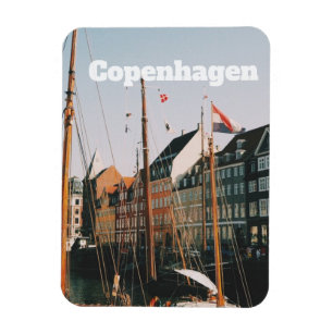 Ímã O icônico Nyhavn, Copenhague, Dinamarca