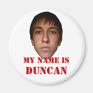Imã O ímã 2010 do refrigerador, meu nome é Duncan
