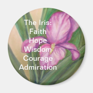 Imã O ímã da íris: FaithHopeWisdomCourage…