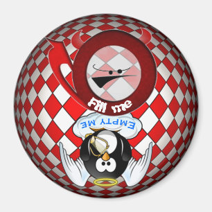 Imã O ímã da máquina de lavar louça o diabo fez-me