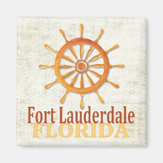 Imã O ímã do capitão da Flórida Fort Lauderdale (Frente)
