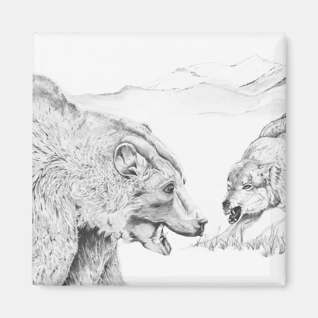 Imã O ímã do Lobo e Urso (Frente)