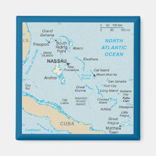 Imã O ímã do mapa de Bahamas