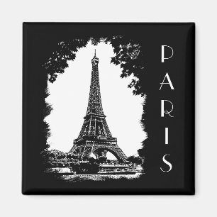 Imã O ímã Ilustração Paris da Torre Eiffel