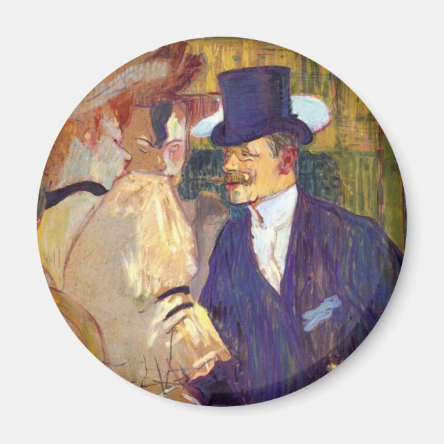 Imã O inglês de Toulouse Lautrec, Vintage Art (Frente)