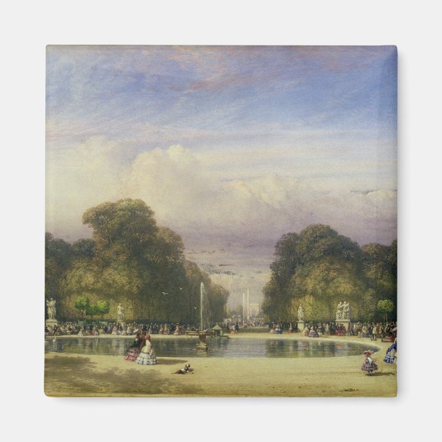 Imã O Jardim das Tuilarias, com o Arc de Triomphe (Frente)