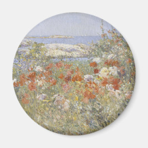 Imã O jardim de Celia Thaxter por Childe Hassam