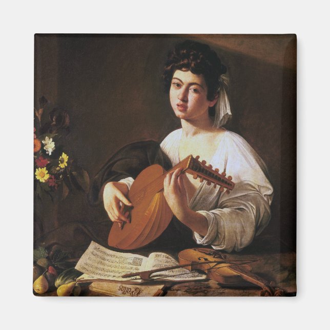 Imã O Jogador Lute, Caravaggio (Frente)